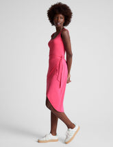 pink dress with side tie